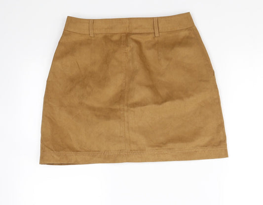 New Look Womens Brown Mini Skirt Size 8