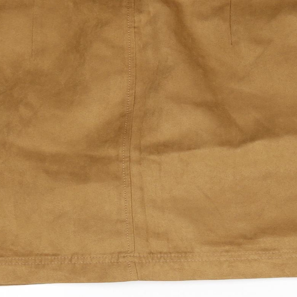 New Look Womens Brown Mini Skirt Size 8
