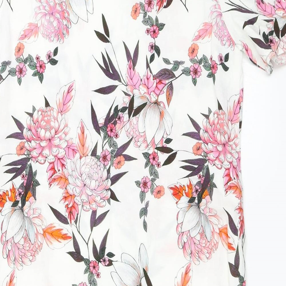 New Look Womens Ivory Floral Shift Size 10