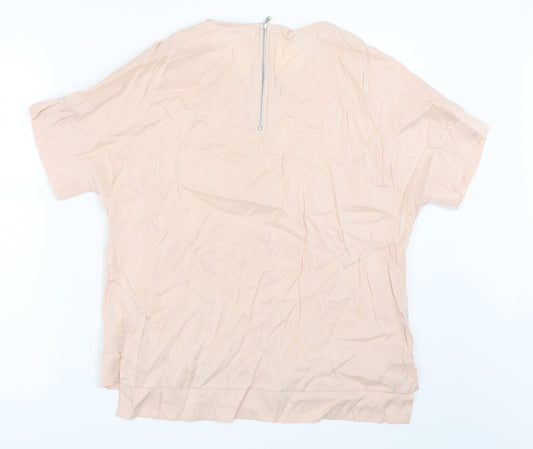 Womens UK Size 12 River Island Pink Basic Blouse