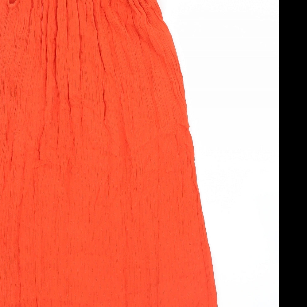 NEXT Womens Orange Shirt Dress Size 8 - Beach