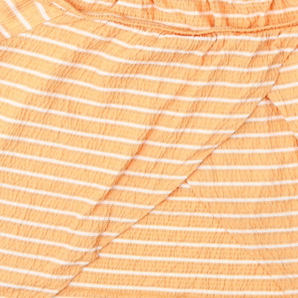 Womens UK Size 14 NEXT Orange Basic Blouse