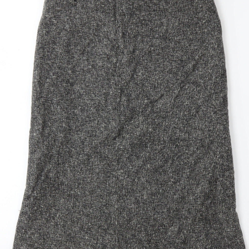 HABANA Womens Grey A-Line Skirt Size 28 in