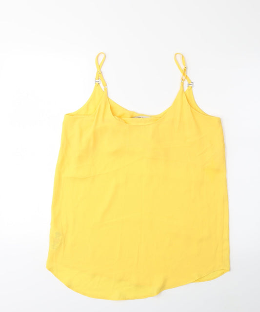 Dorothy Perkins Womens Yellow Basic Blouse Size 12