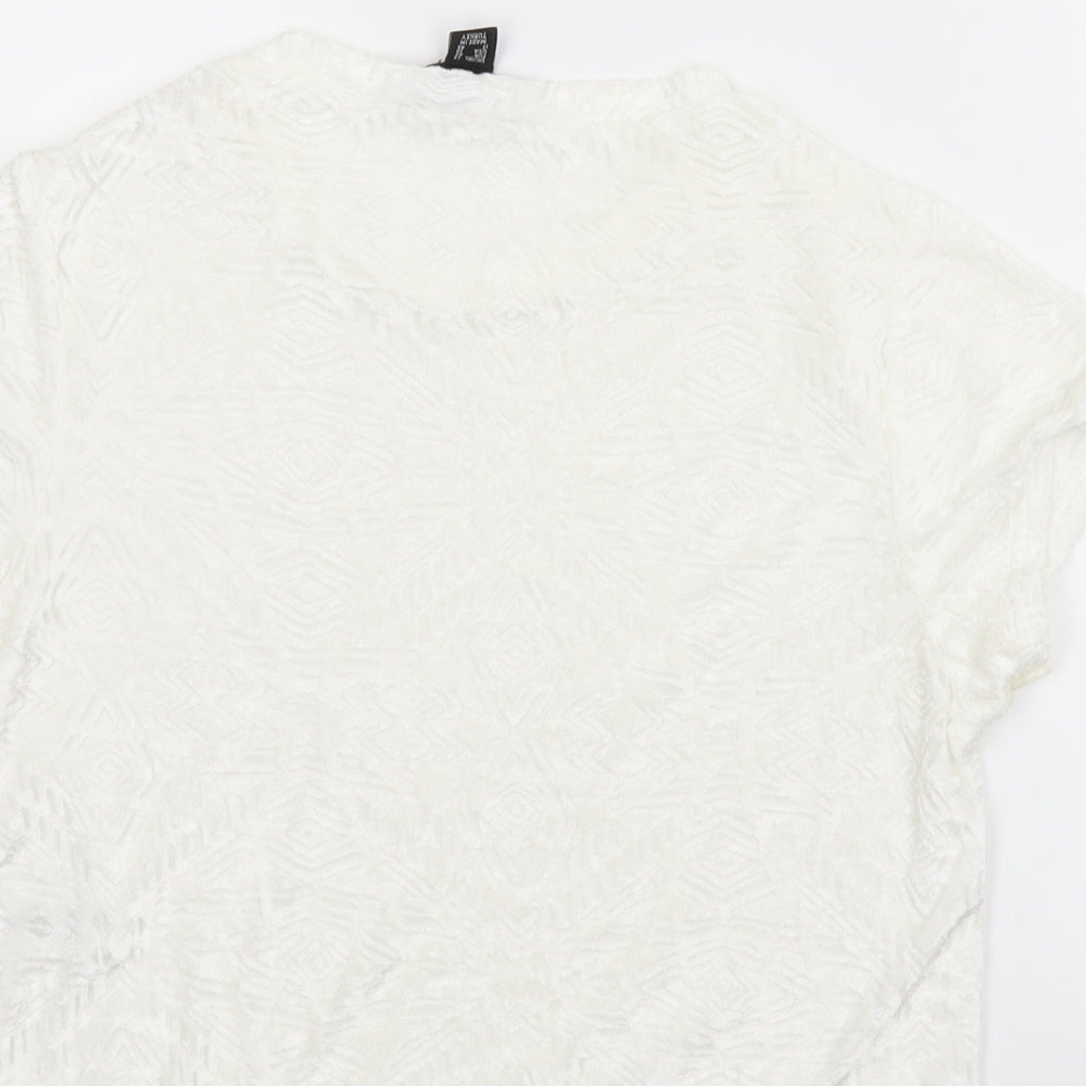 Atmosphere Womens White Basic T-Shirt Size 14