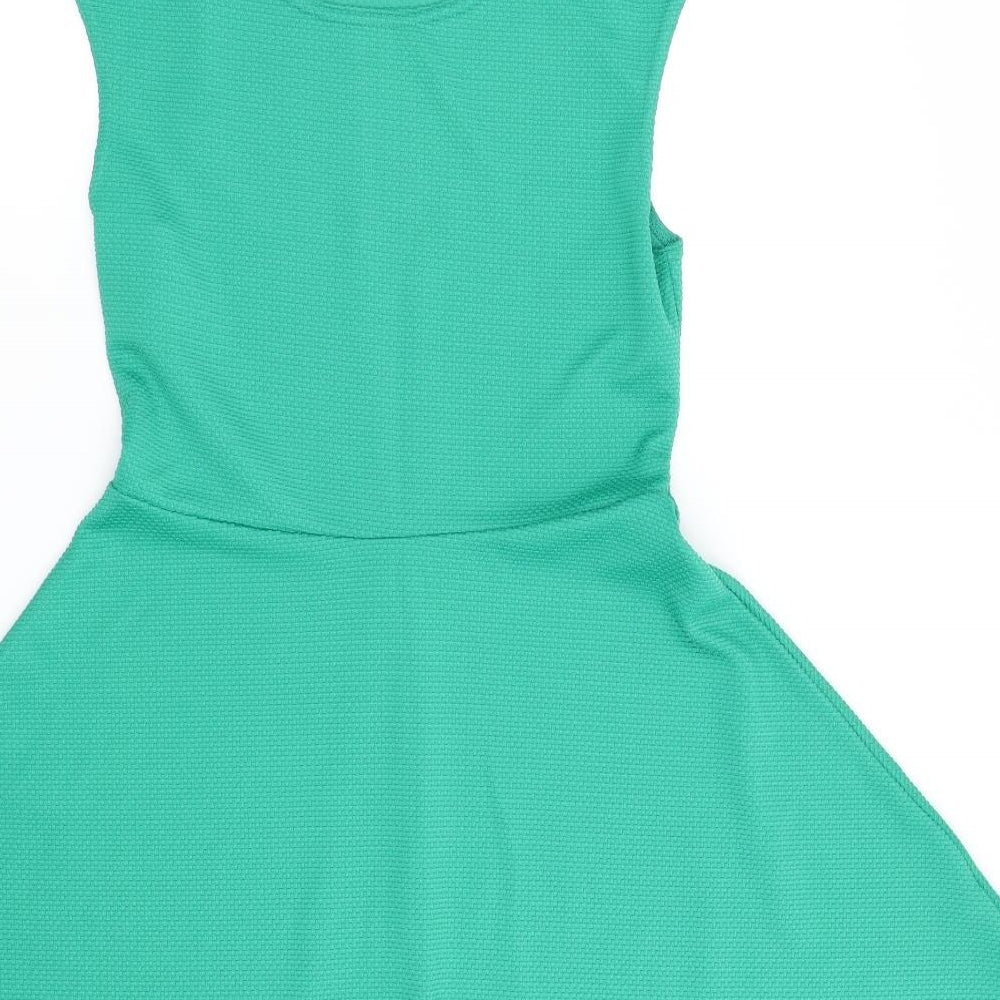 Atmosphere Womens Green A-Line Size 12