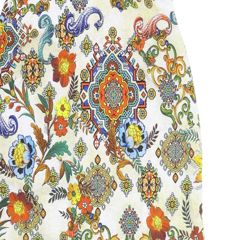 Glamorous Womens Multicoloured Batik A-Line Size M