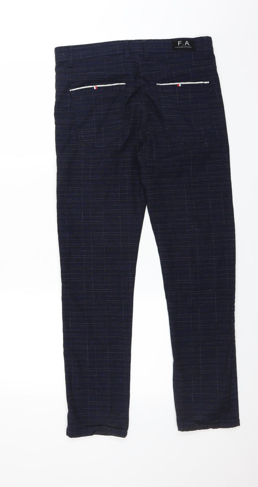 Fashion Apparel Mens Blue Trousers Size 34 in L29 in