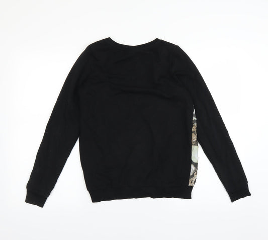 Womens UK Size 6 NEXT Black Pullover Sweatshirt