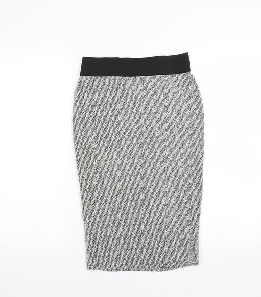 F&F Womens Grey   Straight & Pencil Skirt Size 6
