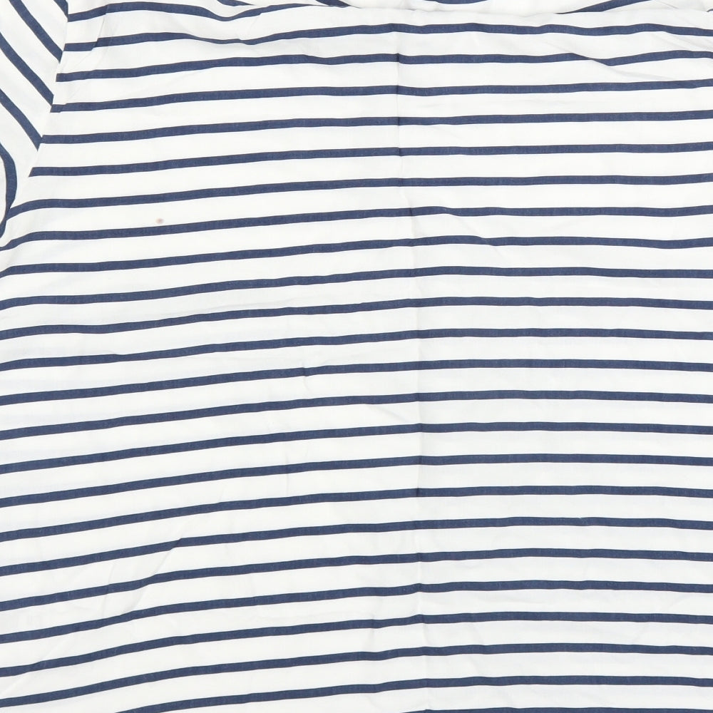 Womens UK Size 14 H&M Blue Basic Blouse