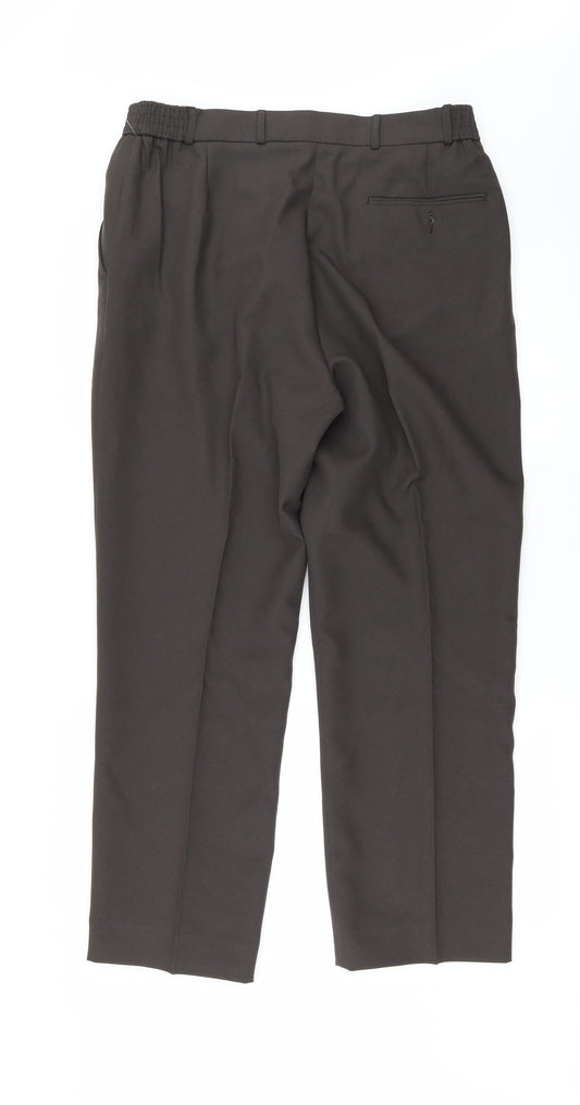 PREMIER MAN Mens Brown Trousers Size 34 in