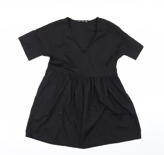 Womens UK Size 6 I SAW IT FIRST Black Tunic Blouse