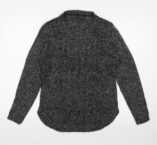 VILA Womens Black Pullover Jumper Size M