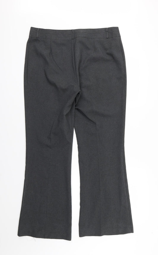 Womens UK Size 16 Papaya Regular Fit Grey Trousers