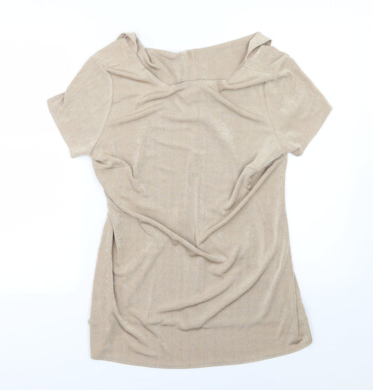 Kaleidoscope Womens Beige Basic Blouse Size 16