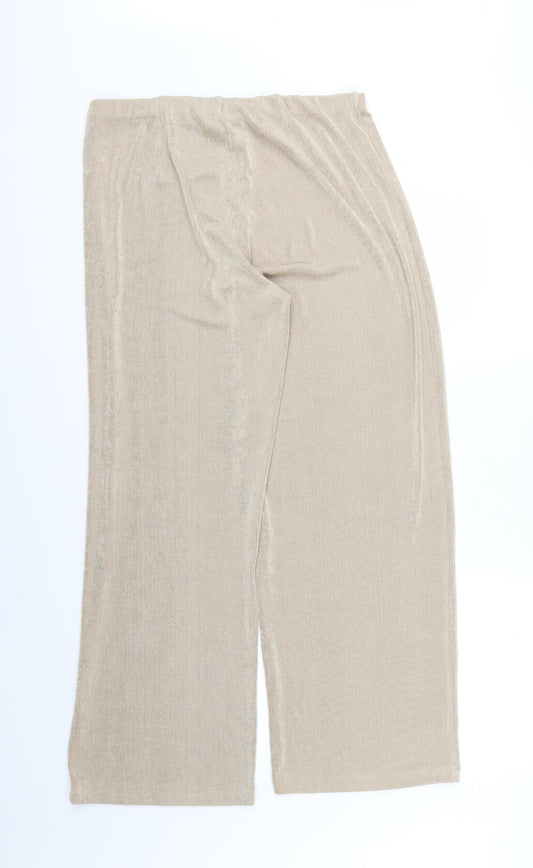 Kaleidoscope Womens Beige Trousers Size 16 L29 in