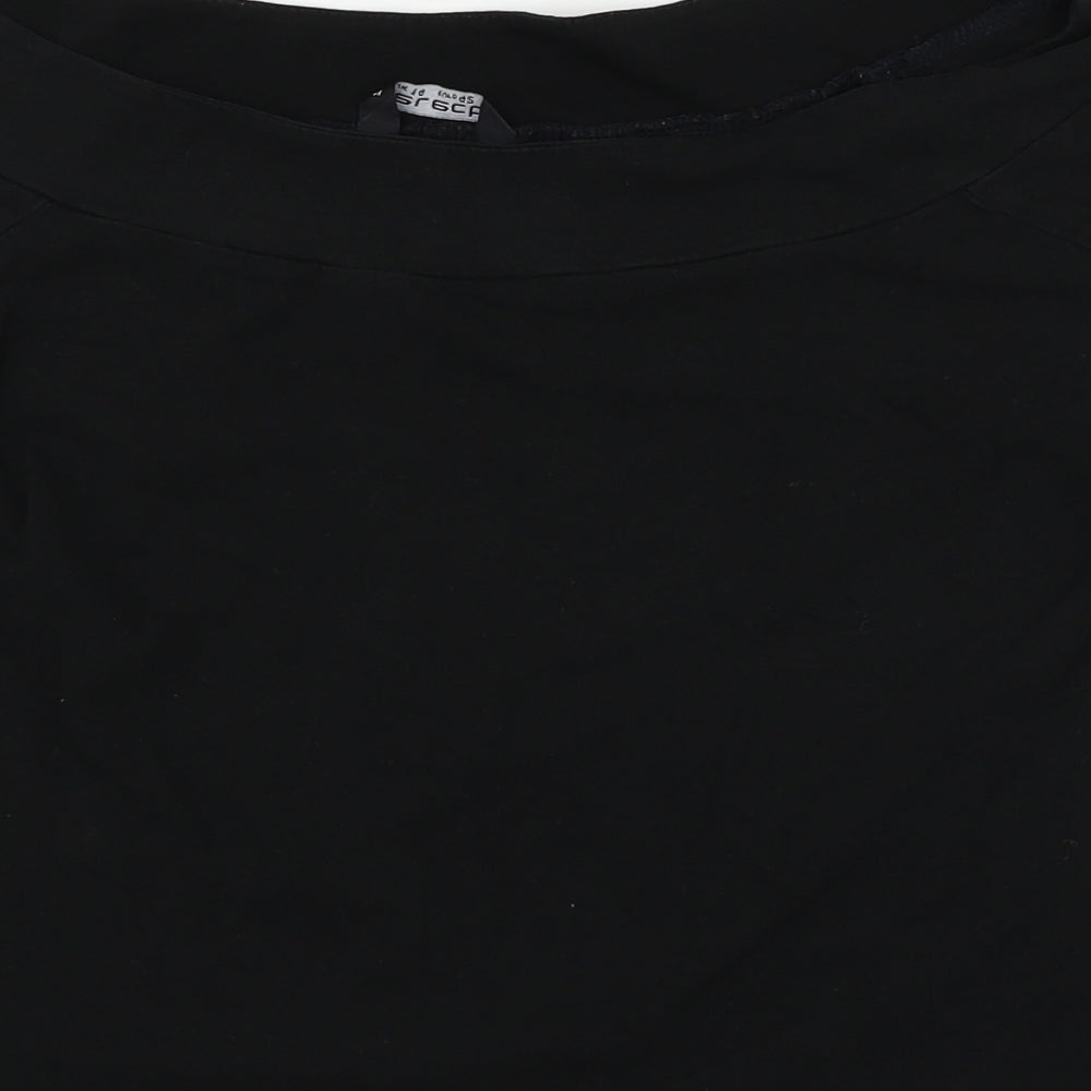 Womens UK Size 14 Select Black Basic T-Shirt