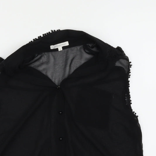 Glamorous Womens Black Basic Blouse Size 12