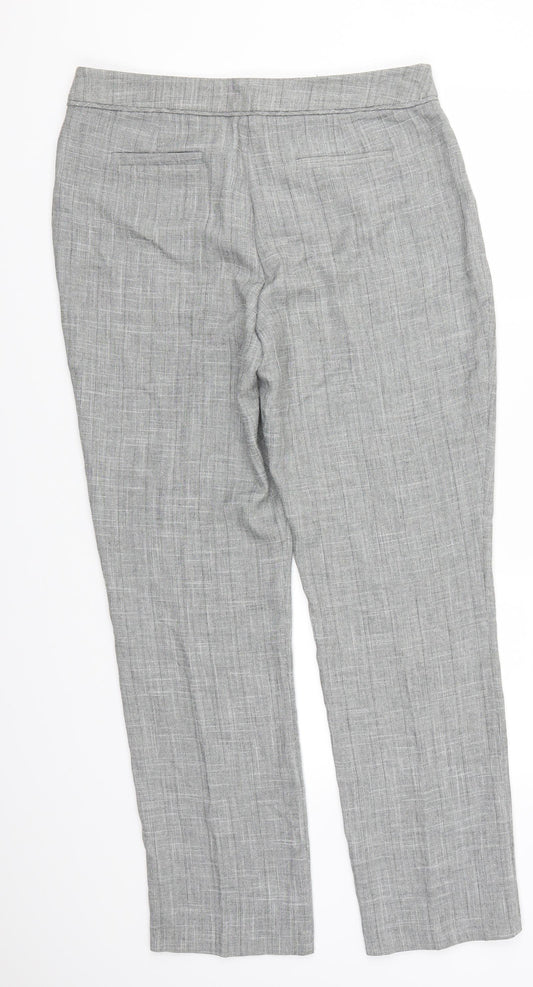 Womens UK Size 33 in Preworn Regular Fit Grey Trousers