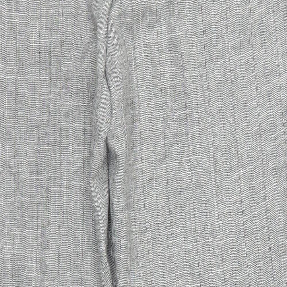 Womens UK Size 33 in Preworn Regular Fit Grey Trousers