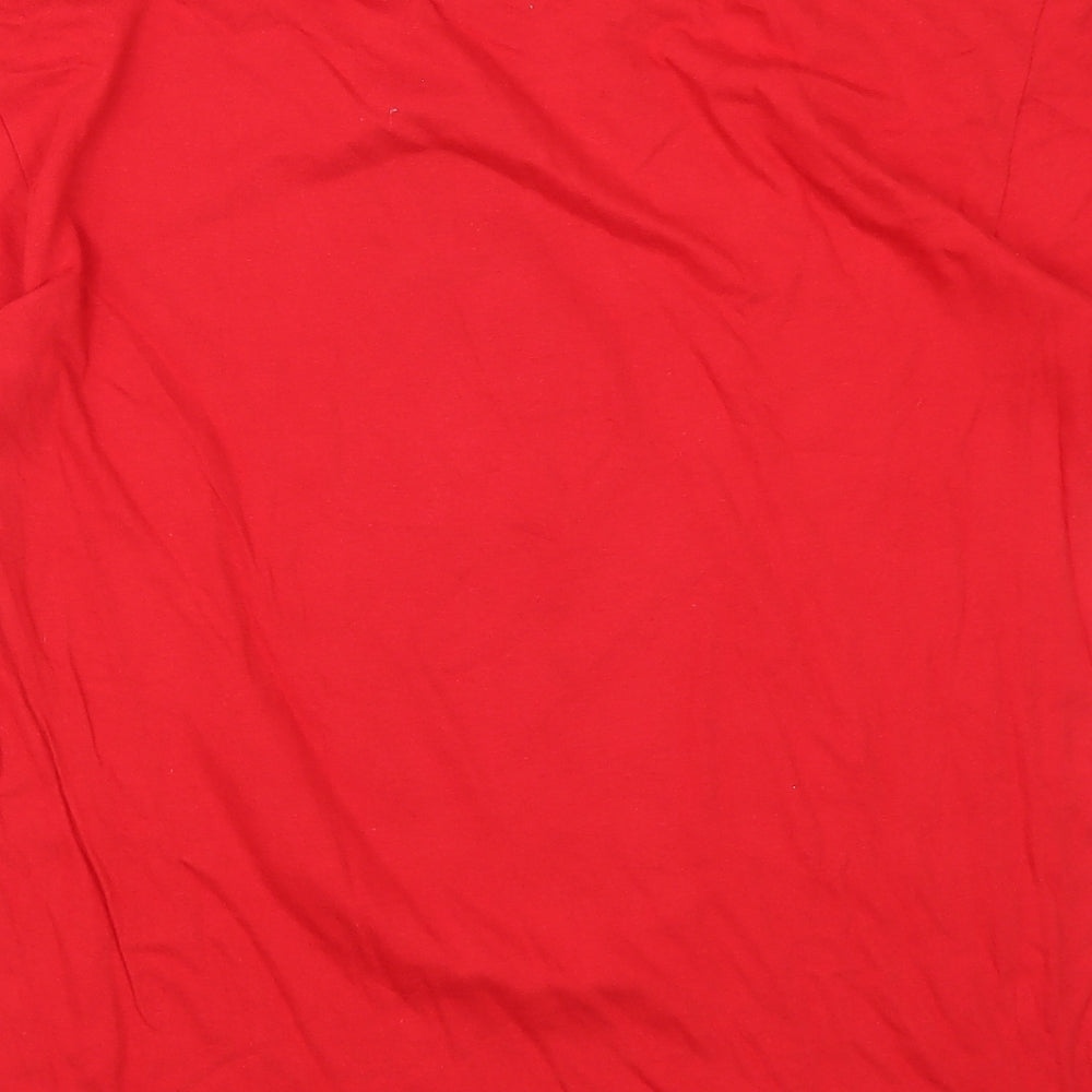 Mens UK Size M Casual Classics Red T-Shirt