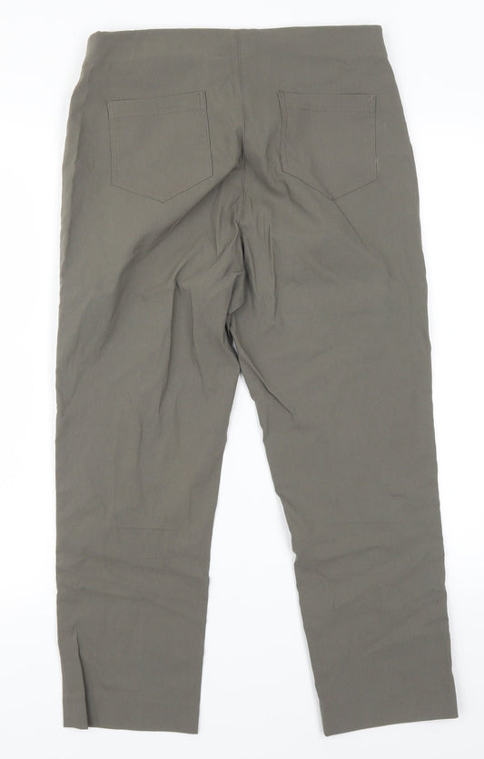 Womens UK Size 30 in Preworn Regular Fit Green Trousers