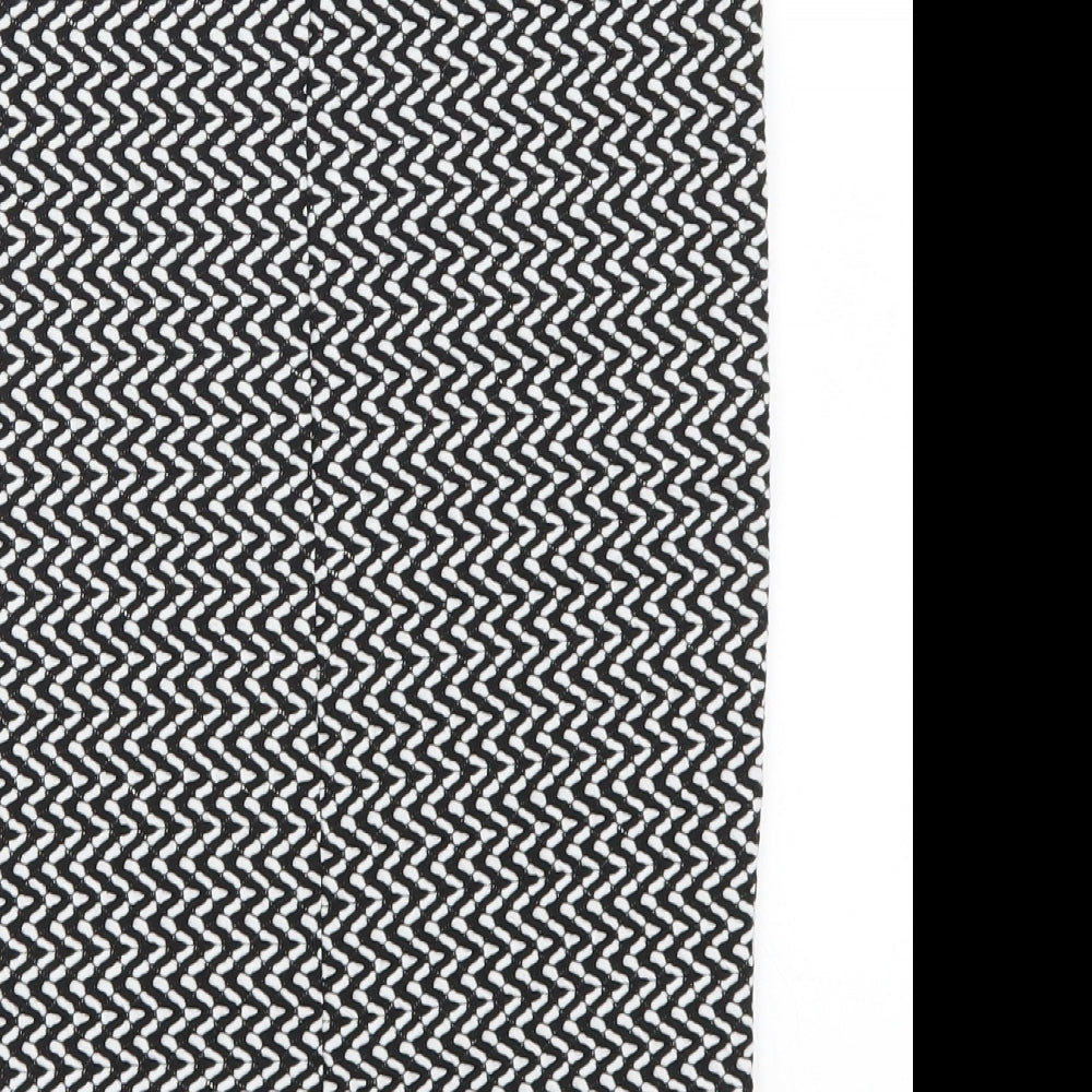 Pull & Bear Womens Grey Geometric Straight & Pencil Skirt Size L