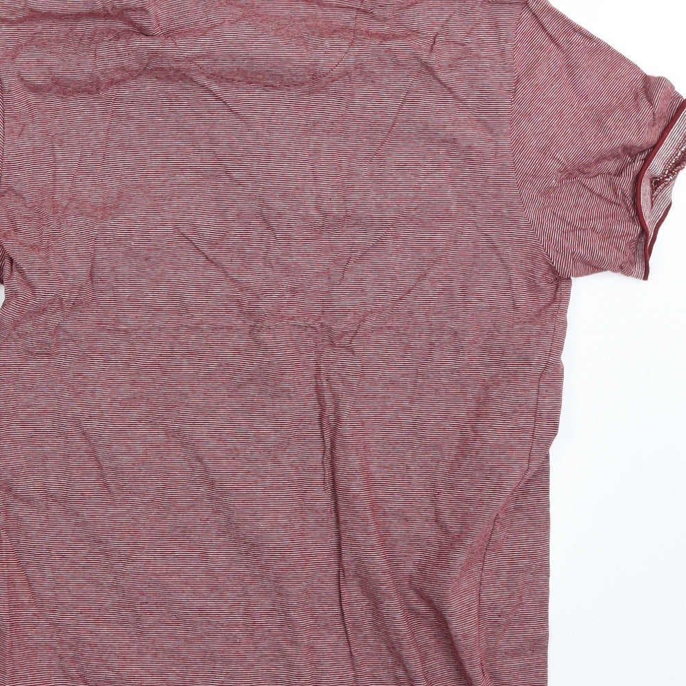 Mens UK Size M Brave Soul Red T-Shirt