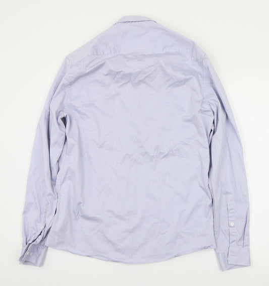 Womens UK Size L ASOS Blue Basic Button-Up