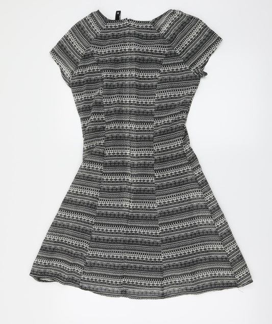 H&M Womens Black A-Line Size 8
