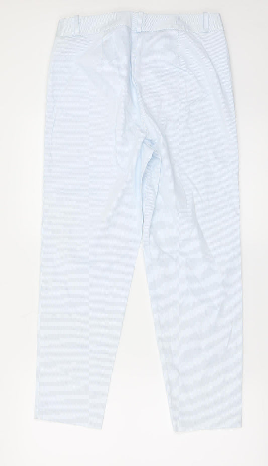 Womens UK Size 10 Marks and Spencer Regular Fit Blue Trousers