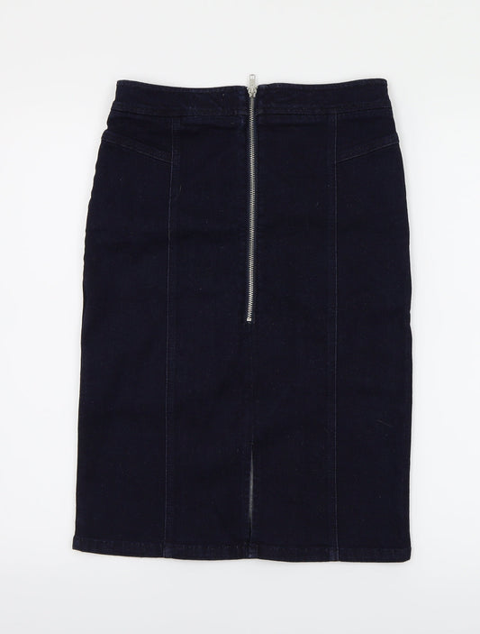 Miss Selfridge Womens Blue   A-Line Skirt Size 12