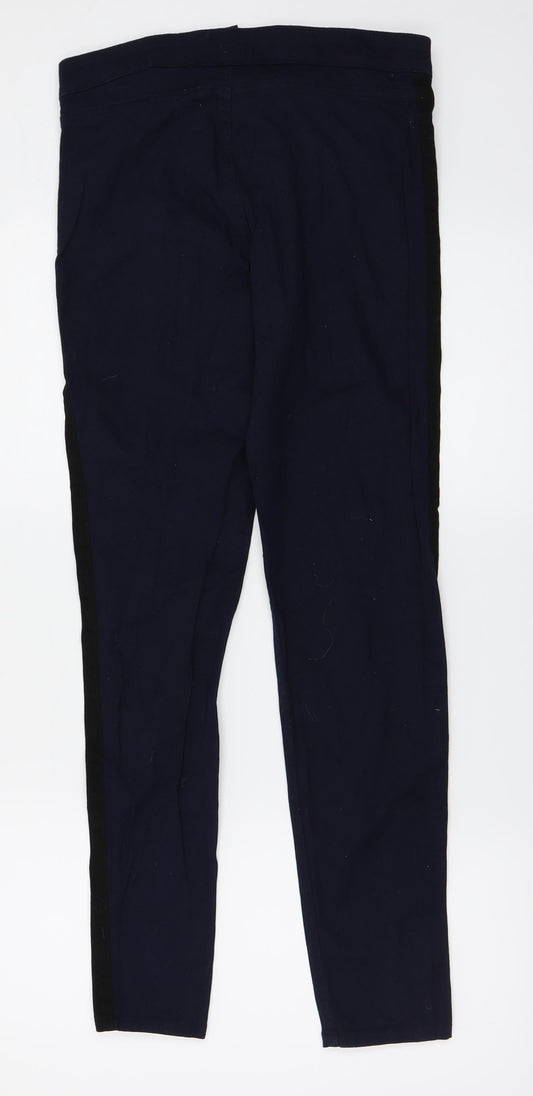Womens UK Size 10 H&M Regular Fit Blue Trousers