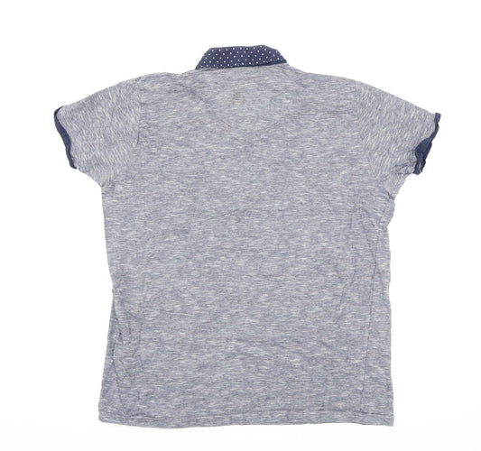 Twisted Soul Mens Grey Polo Size L