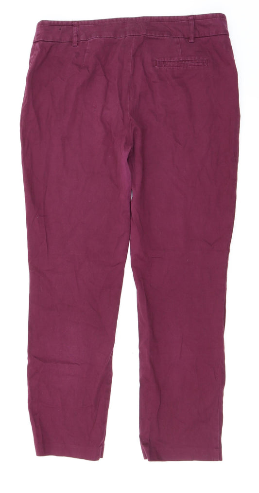 Atmosphere Womens Purple Straight Jeans Size 12 L25 in