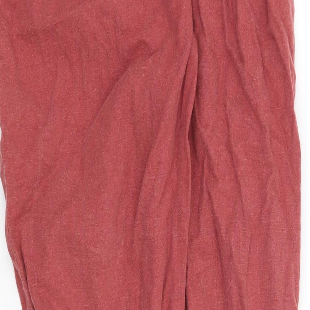 New Look Womens Red Trousers Size 12 L26 in