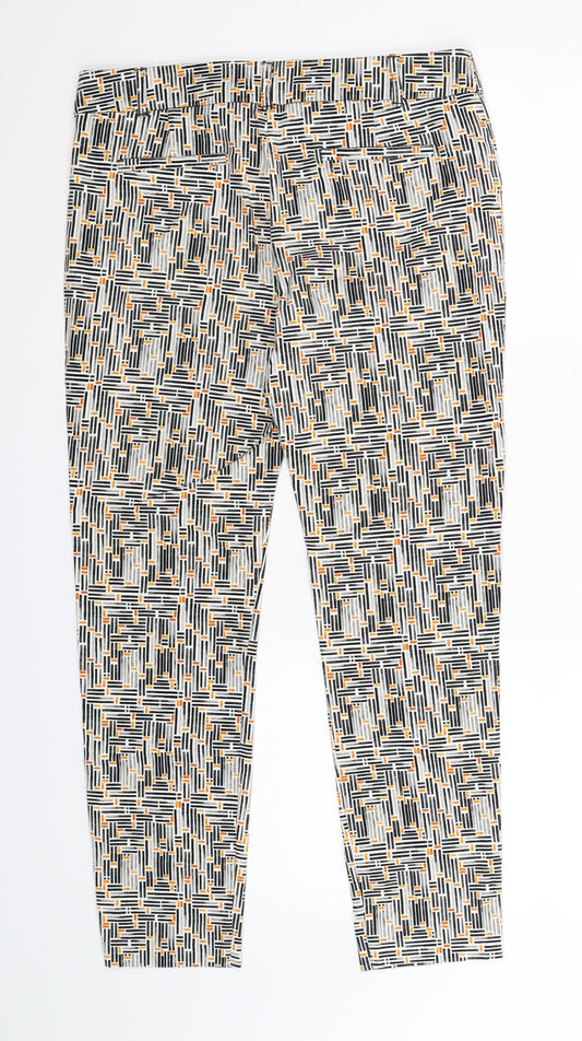 Womens UK Size 8 NEXT Extra-Slim Fit Multicoloured Trousers