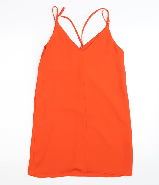 Topshop Womens Orange Mini Size 4