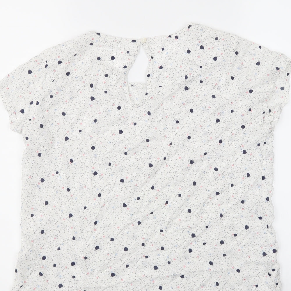 Womens UK Size Preworn White Basic Blouse