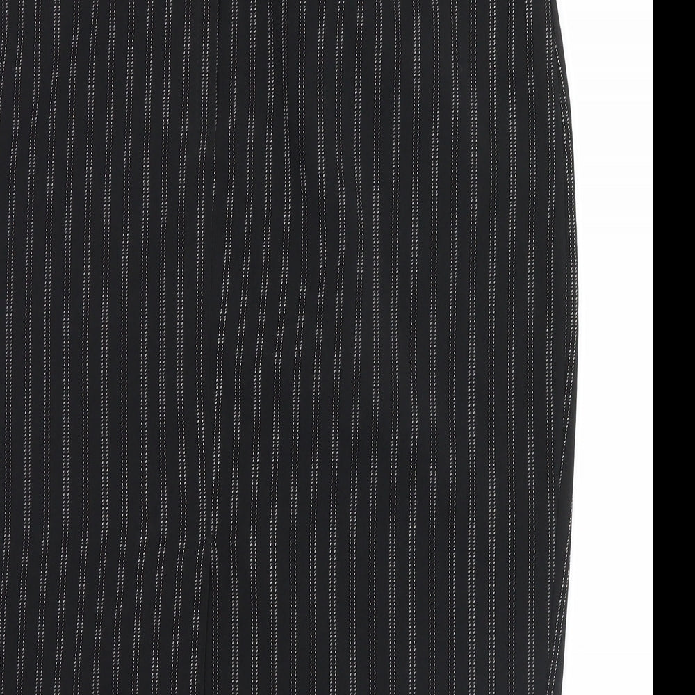 AMARANTO Womens Black Striped Straight & Pencil Skirt Size 12