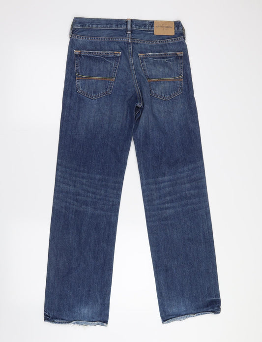 Abercrombie Mens Blue Straight Jeans Size 26 in