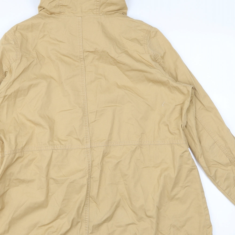muguoguomu Womens Brown Parka Coat Size M