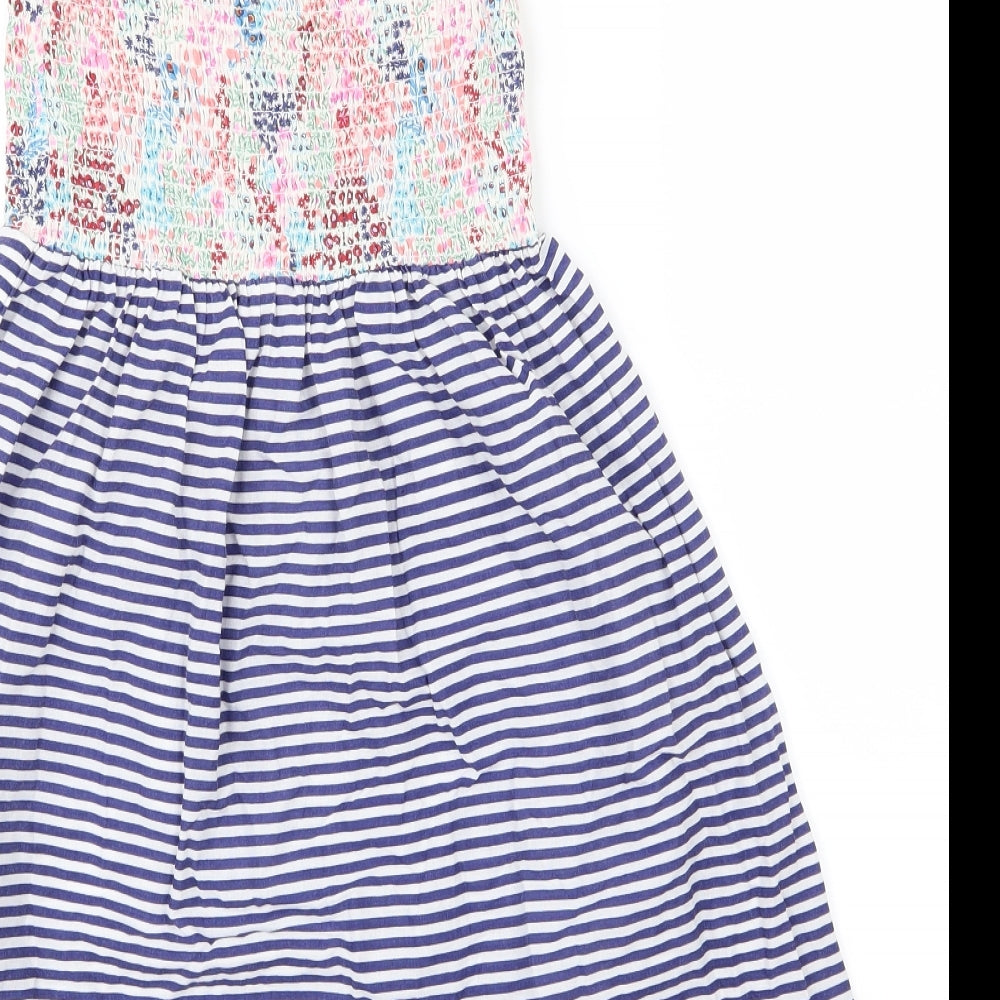 Angels Girls Blue Striped A-Line Size M