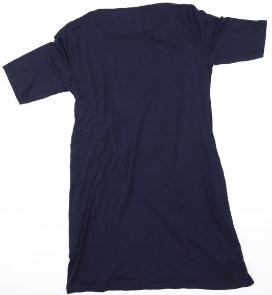 Limited Womens Blue Shirt Dress Size 48