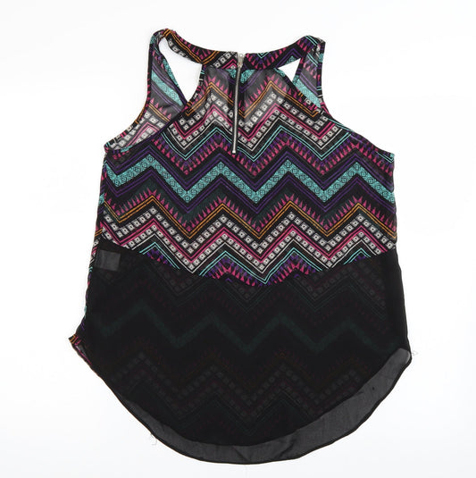 Womens UK Size 12 Select Multicoloured Basic Tank
