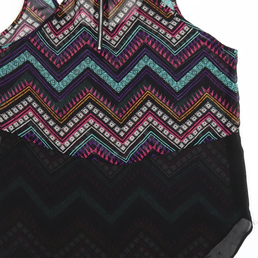 Womens UK Size 12 Select Multicoloured Basic Tank