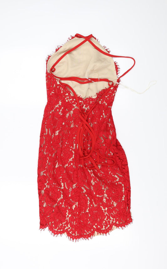 Glamorous Womens Red Mini Size 6