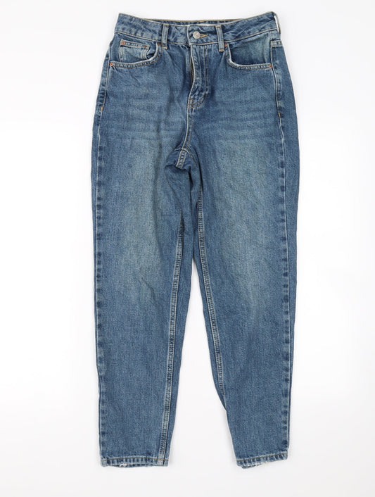 Womens UK Size 26 in Topshop Regular Fit Straight Blue Jeans