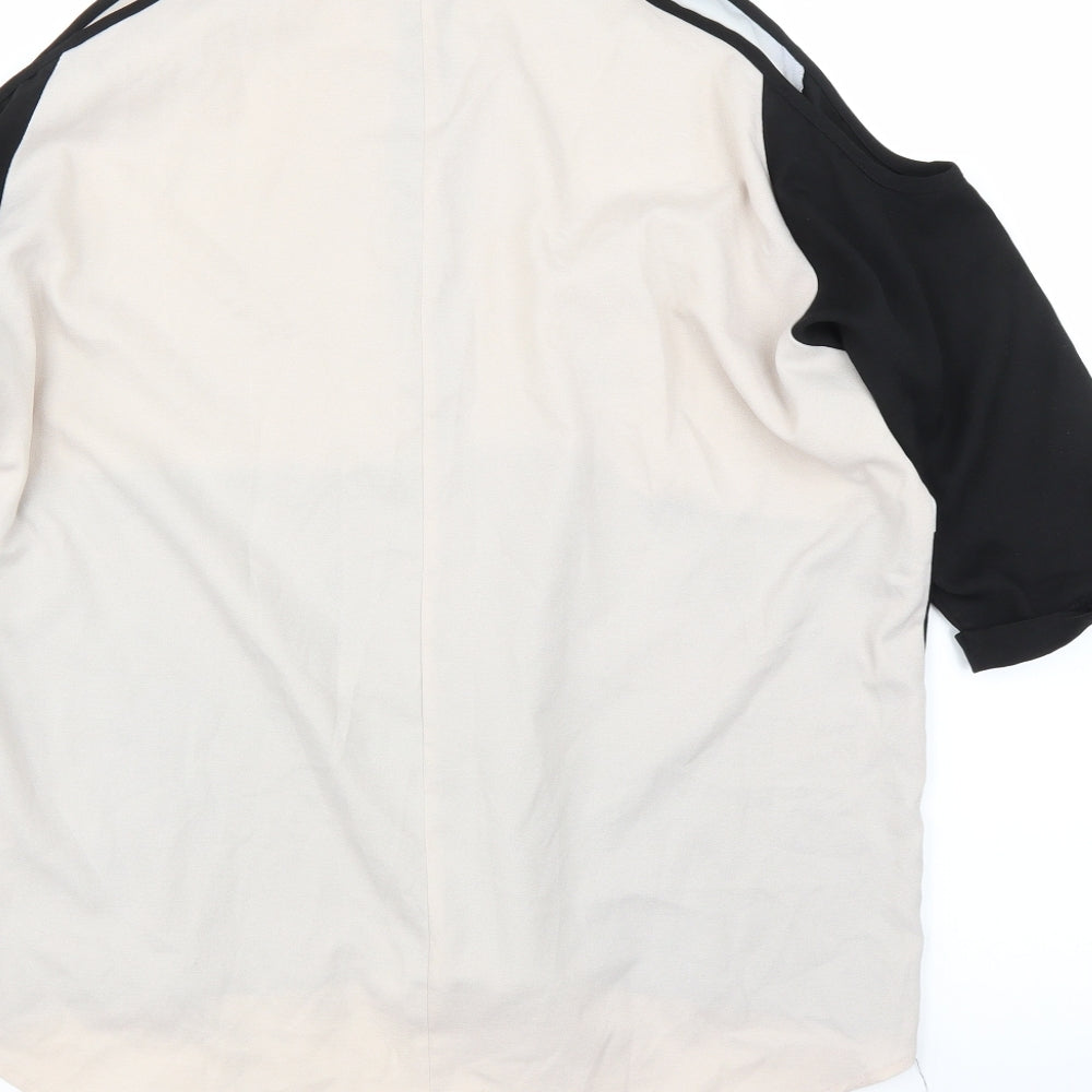 Quiz Womens Black Basic Button-Up Size 8